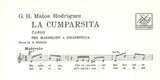 【楽譜】ロドリゲス：ラ・クンパルシータ（マンドリンまたはアコーデオン）歌詞付き