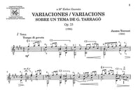 【楽譜】トレント：G.タラゴーの主題による変奏曲Op.25