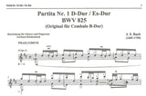 【楽譜】バッハ：パルティータ第1番BWV825[ラインヘンバッハ編]