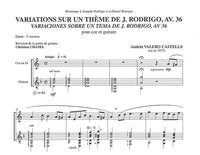 【楽譜】カステル：ロドリーゴの主題による変奏曲AV36（Ｈr&G）［ブルグ校訂］