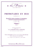 【楽譜】デュオのプロムナード〜6つの古典ロマン曲集第2巻(FlまたはRec, VnとG)［カシニョール＆ドゥマレス編］