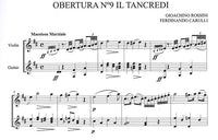 【楽譜】カルッリ：ヴァイオリンとギターのためのロッシーニの序曲より「タンクレーディ」[ガジャルド校訂]