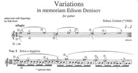 【楽譜】コルベット：変奏曲〜エディソン・デニソフの思い出［ジョセル運指］