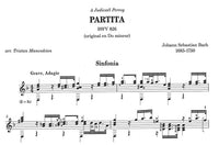 【楽譜】バッハ：パルティータ第2番BWV.826[マヌーキアン編]