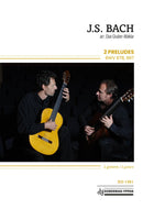 【楽譜】J.S.バッハ：2つのプレリュード（2G）［グルーバー＆マクラー編］