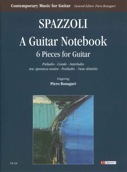 【楽譜】スパッツォーリ：ギター・ノートブック〜ギターのための6つの小品