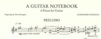 【楽譜】スパッツォーリ：ギター・ノートブック〜ギターのための6つの小品