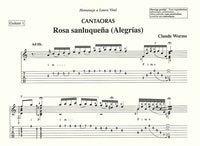 【楽譜】ウォームス：カンタオーラス〜フラメンコギター二重奏のためのロサ・サンルケーニャ（アレグリアス）