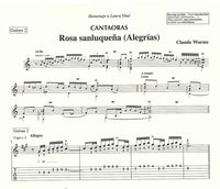 【楽譜】ウォームス：カンタオーラス〜フラメンコギター二重奏のためのロサ・サンルケーニャ（アレグリアス）
