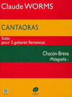 【楽譜】ウォームス：カンタオーラス〜フラメンコギター二重奏のためのチャコン・ブレバ（マラゲーニャ）