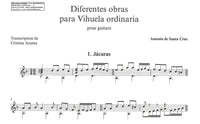 【楽譜】アントニオ・デ・サンタ＝クルス：ギターのための小品集[アズマ編]